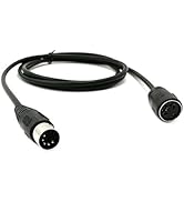 SinLoon 59inch MIDI Din Extension Cable,MIDI 5-Pin DIN Male to Female Audio MIDI/at Adapter Cable...
