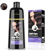 BELEZALIB Dark Brown Hair Dye Shampoo, Hair Color Shampoo 3 in 1, Semi-Permanent Gray Hair Covera...