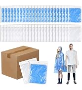 twoworld Disposable Rain Ponchos for Women Bulk,Emergency Ponchos Rain Adult for Women Travelling...