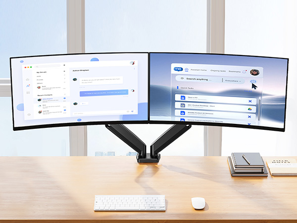 dual monitor arm