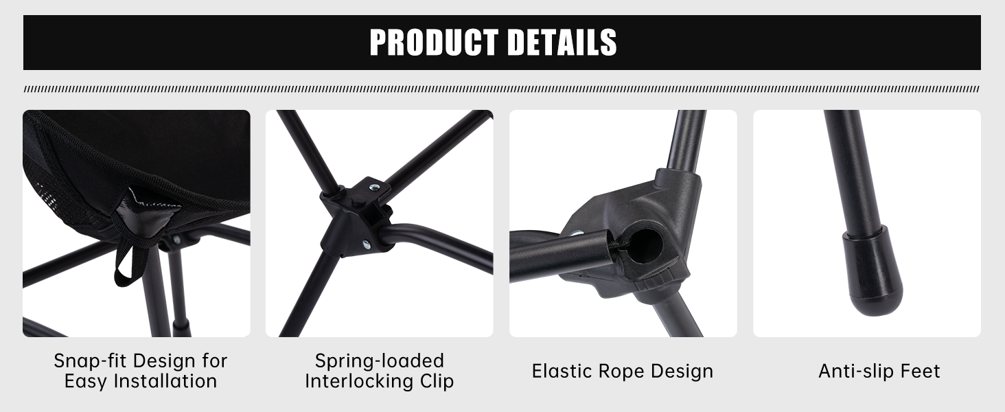 Snap-Fit Install | Secure Lock | Elastic Build | Non-Slip Feet