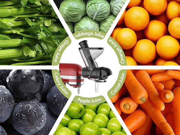 Masticating Juicer Attachment for KitchenAid Stand Mixer