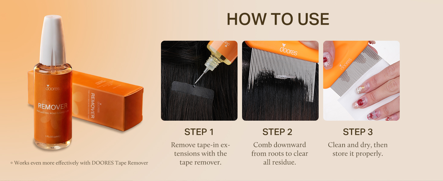 east to use tape remoe comb