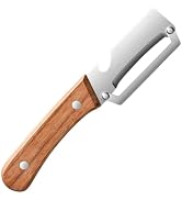 Multi Functional Vegetable Peeler, Stainless Steel Blade with Wooden Handle & Bottle Opener, Kitc...