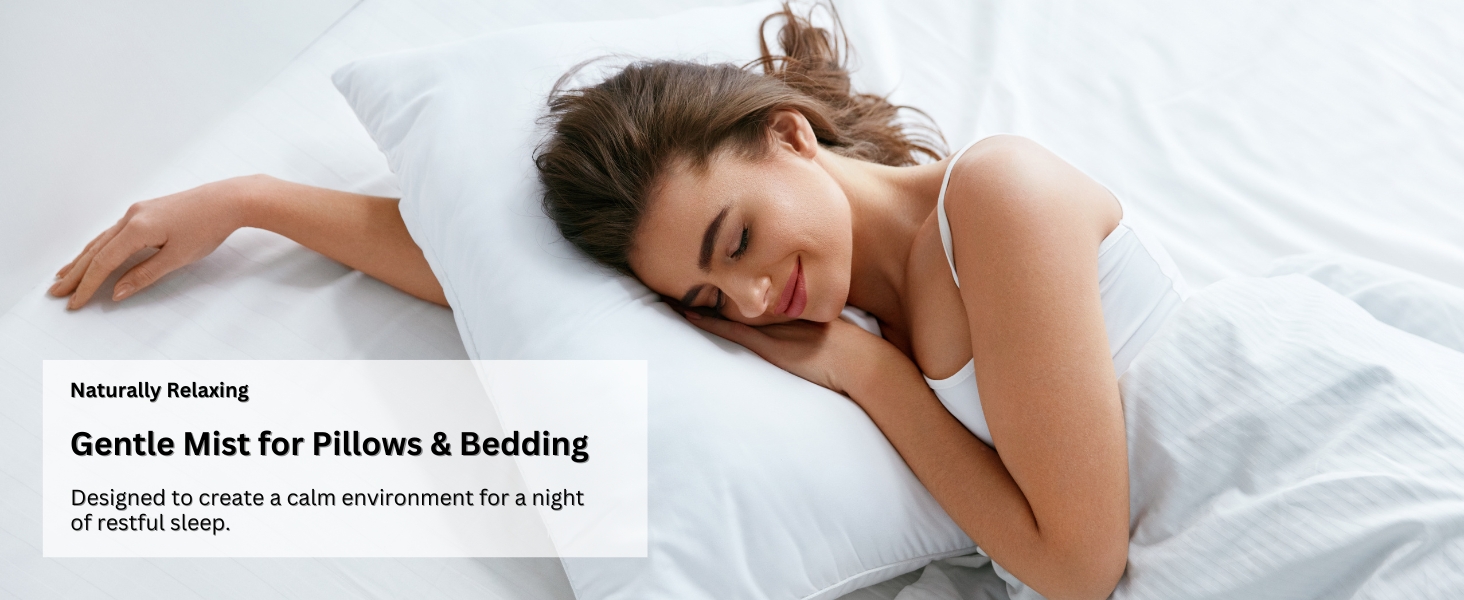 Naturally Relaxing, calm aromatherapy mist is the perfect pillow spray.