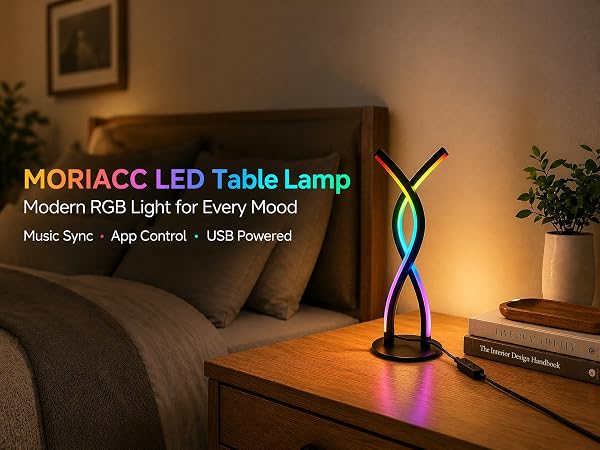 One lamp, endless vibes. Versatile RGB light for bedroom, gaming & living spaces.