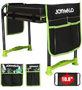 joyhalo 10.8 inch Wider Garden Stool, Heavy Duty Foldable Garden Kneeler and Seat with Extra-Thic...