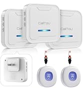 CallToU Caregiver Call Button Pager System Wireless Call Buttons for Elderly Monitoring SOS Alert...