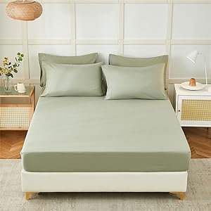 sage queen sheets