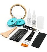 FishTrip Fishing Rod Repair Kit Complete with Epoxy,10pcs Carbon Fiber Sticks Pole Building Kit, ...