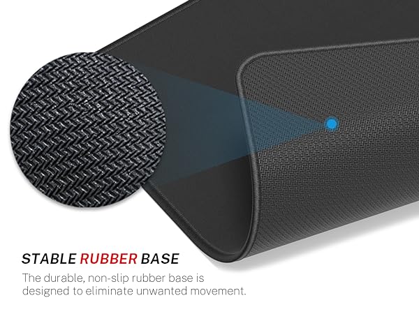 The durable, non-slip rubber base is designed to eliminate unwanted movement.
