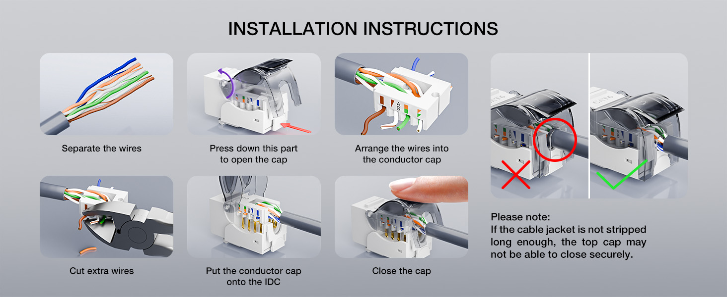 ethernet punch down jack