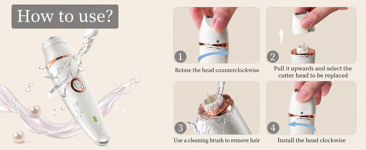 7-in-1 Electric Razors for Women,Bikini Trimmer for Women,