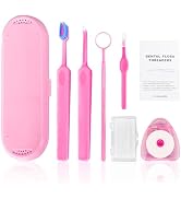 7-in-1 Orthodontic Oral Care Kit with Case – Toothbrush, End Tuft Toothbrush, Dental Mirror, Inte...