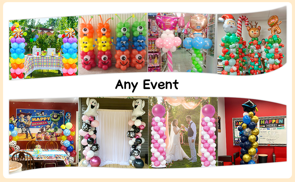 balloon arch stand with base