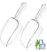 Kichvoe Ice Scoop for Freezer: Plastic Scoops 2Pcs Multi-Purpose Grain Scoop Reusable scoops for ...