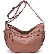 Trendy Crescent Bag Nylon Crossbody Bags for Women Lightweight Sling Hobo Luna Bag Multi-Pocket S...