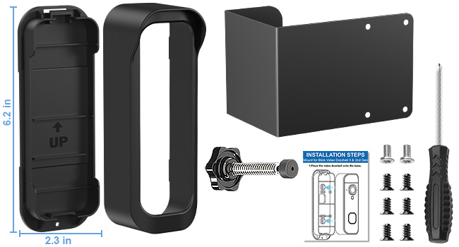 blink doorbell camera mount anti theft doorbell mount no-drill blink battery doorbell 2k+ mount