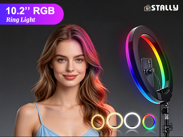 ring light with stand and phone holder