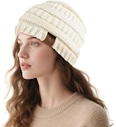 Doitory Beanies Hat for Women & Men,Warm Soft Knitted Beanie Unisex Cuffed Hat for Winter Fleece ...