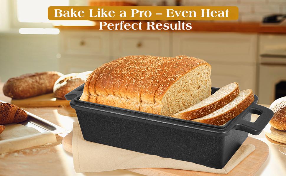 cast iron bread pan with lid