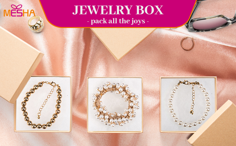 brown jewelry gift boxes small jewelry boxes packaging jewelry organizer kraft jewelry boxe
