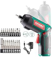 Cordless Screwdriver 6 N.m, HYCHIKA 4V 2000mAh Electric Screwdriver Gun, Adjustable 2 Position Ha...