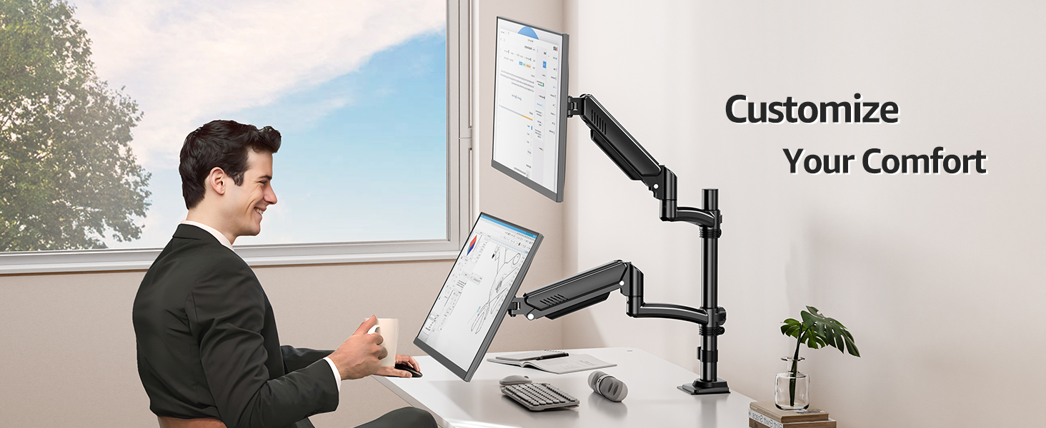 monitor mounts for 2 monitors