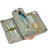 Large Capacity Pencil Case Roll Up Design Multifunctional Pencil Holder Pouch Stationery Pen Bag ...