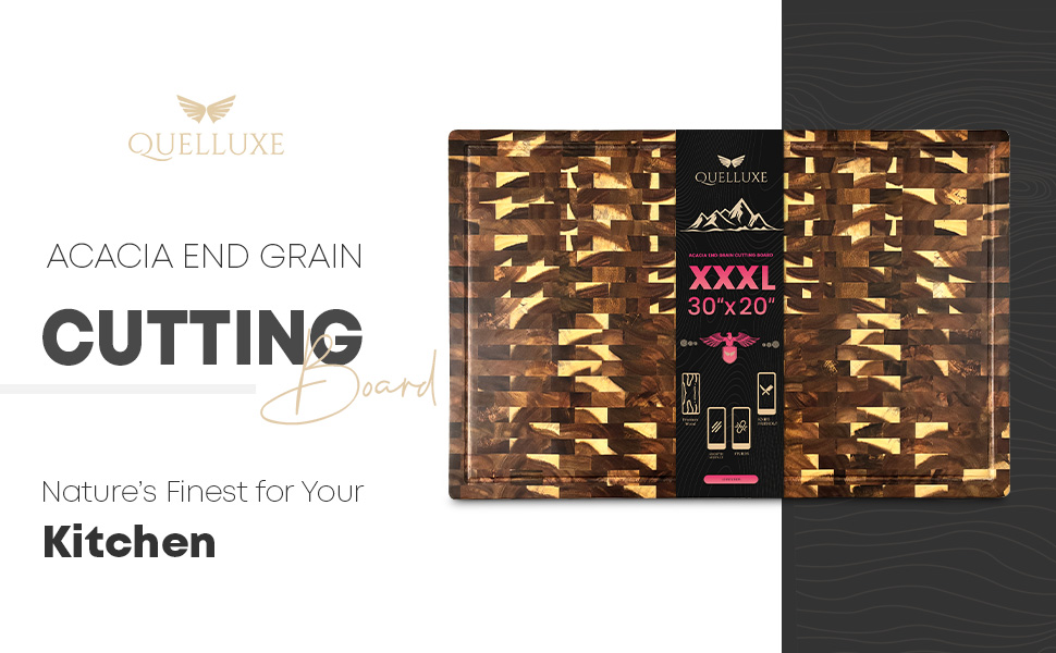 acacia end grain cutting board extra large