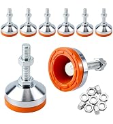 twinklemon 8PCS Heavy Duty Leveling Feet Carbon Steel Adjustable Leveling Feet for Shelving Machi...