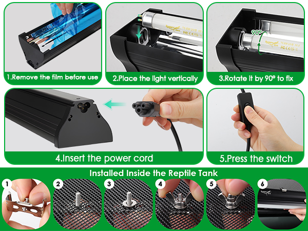 reptile uvb light bar