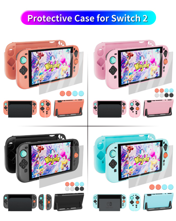 Coooudqs Clear Protective Case for Nintendo Switch 2 Case Dockable