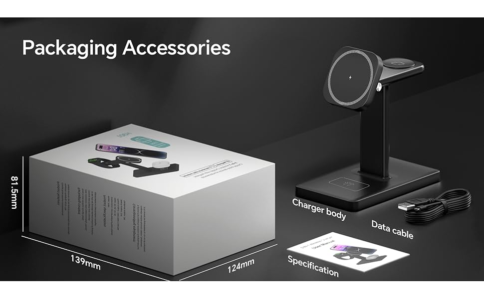 wireless charger iphone station