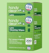 HandyClean Pre-Moistened Lens Cleaning Wipes, Eyeglass Wipes, Screen Wipes, 100 ct of 6 x 5 inche...