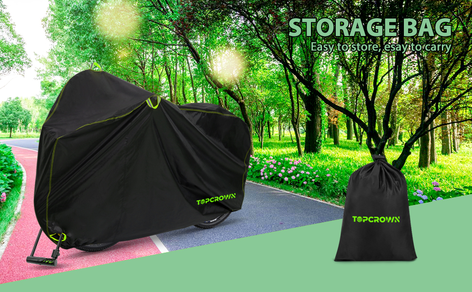 bike cover with storage bag