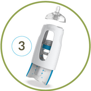 Exploded view of Twist Squeeze Bottle