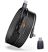 Syntech Link Cable with Charging 16FT Compatible with Meta Quest 3S/3 Accessories, Quest2/Pro, Pi...