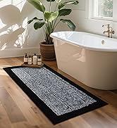 long black bath rug