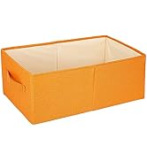 ALYER Collapsible Fabric Storage Organizer with Handles ,Shelf Bins Box Container for Bedroom Off...