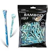 MYKUJA Wood Golf Tees 3-1/4, 2-3/4 inch Golf Tees 100 Pack, Highly Bright Colors Golf Accessories...