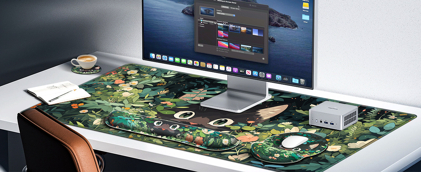4-in-1 Large Ergonomic Desk Mat