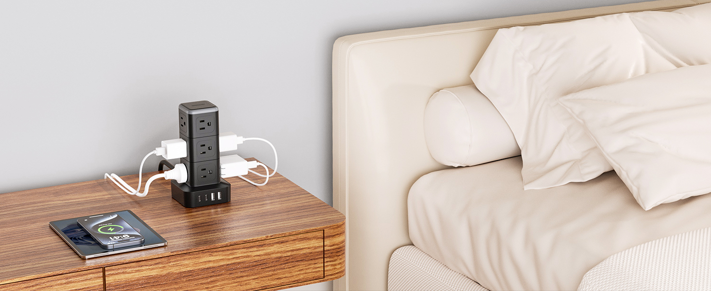 power tower with usb c ports