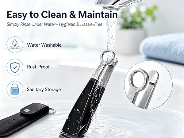 easy clean nose hair trimmer manual