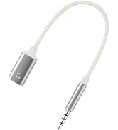White 3.5mm Male to TypeC Female Audio Cable Cord 3.5mm Analog Cable Type-C Converter Earphone Ad...