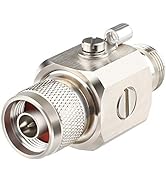 MOOKEERF Lightning Arrestor N Lightning Arrestor 50 Ohm Coaxial Lightning Arrestor, 0-6GHz N-Type...