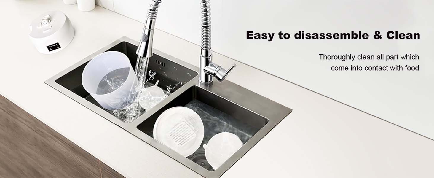 Darlipet Automatic cat feeder, easy to disassemble and clean