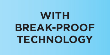 With break-proof technology text banner