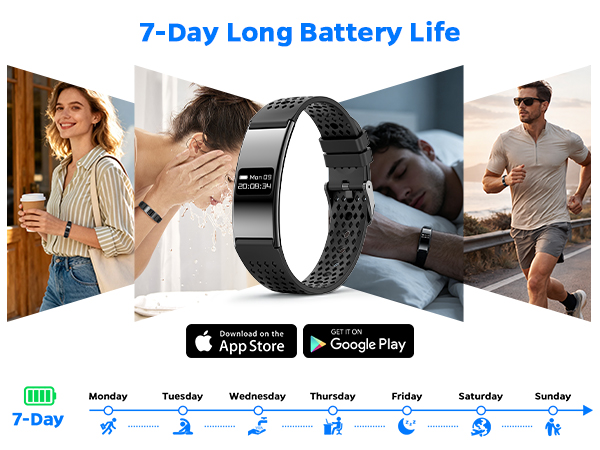 Smart Bracelet for Women Men, Fitness Trackers Bracelet, Sleep Tracker Health Bracelet,Smart Band