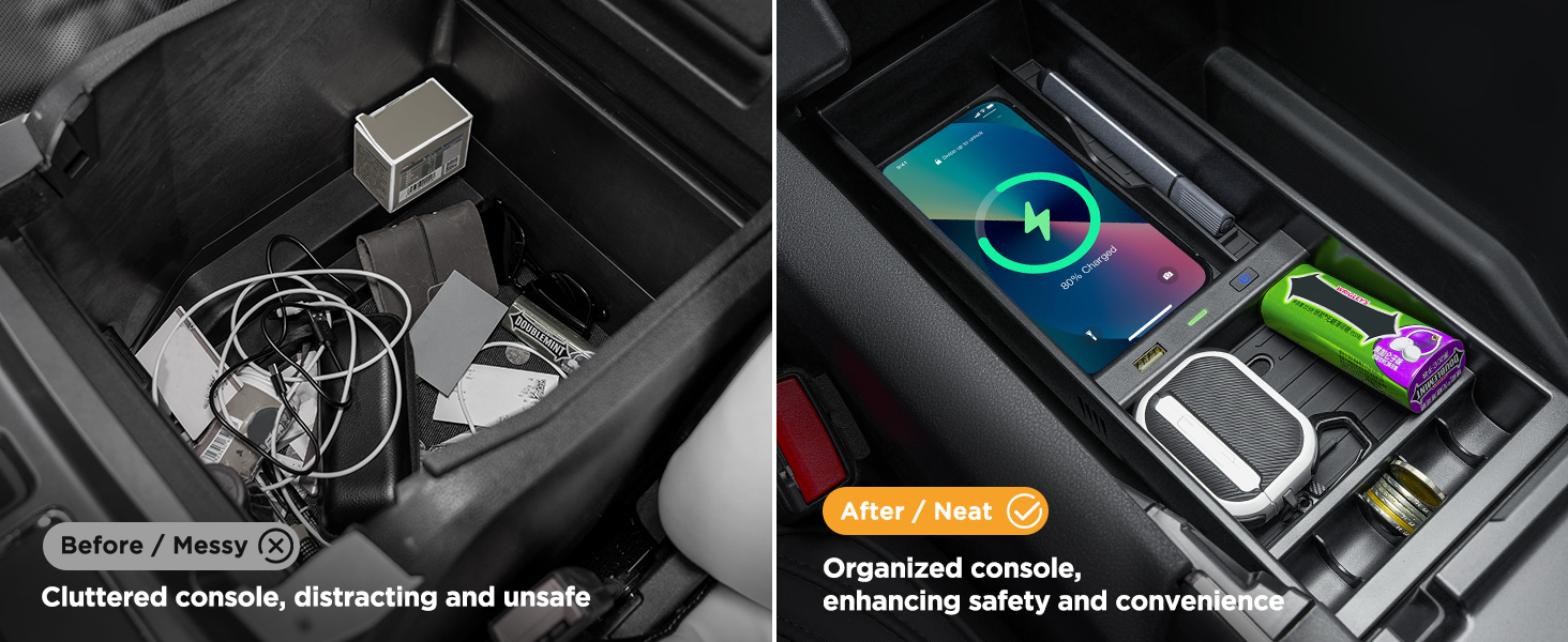 Center Console Organizer Box for Ford F150 Accessories F-150 2009-2014